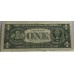 UNITED STATES OF AMERICA 1969 . ONE 1 DOLLAR BANKNOTE . ERROR . WET INK TRANSFER